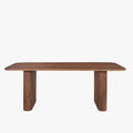 JEAN XL Table à manger en bois de manguier brun clair 200 cm