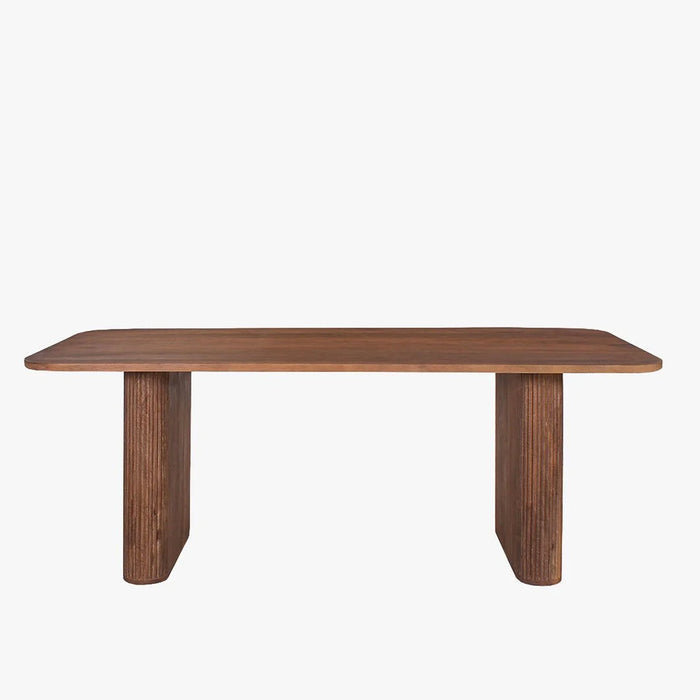 JEAN XL Table à manger en bois de manguier brun clair 200 cm – Table à manger – vue 2