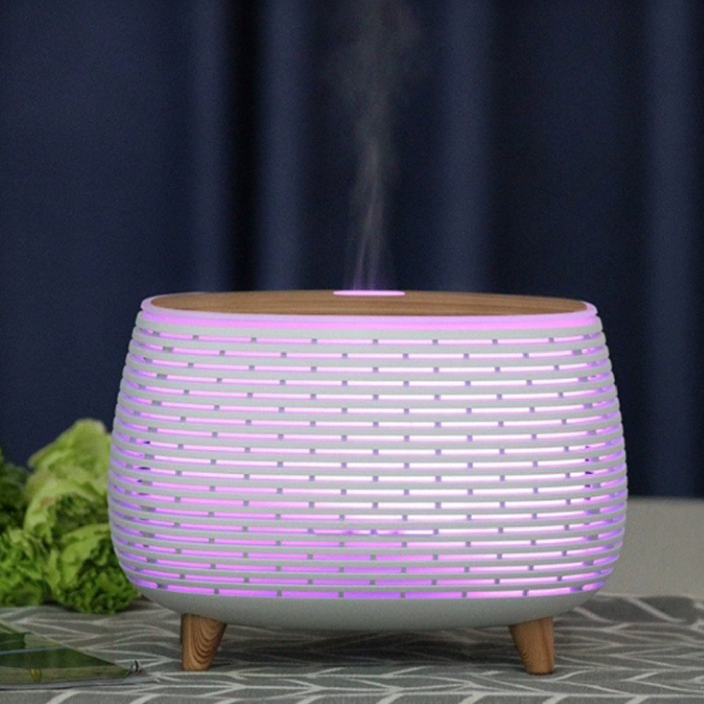 KALI Diffuseur d'huiles essentielles à LED blanc - Diffuseurs - Mobilier Deco