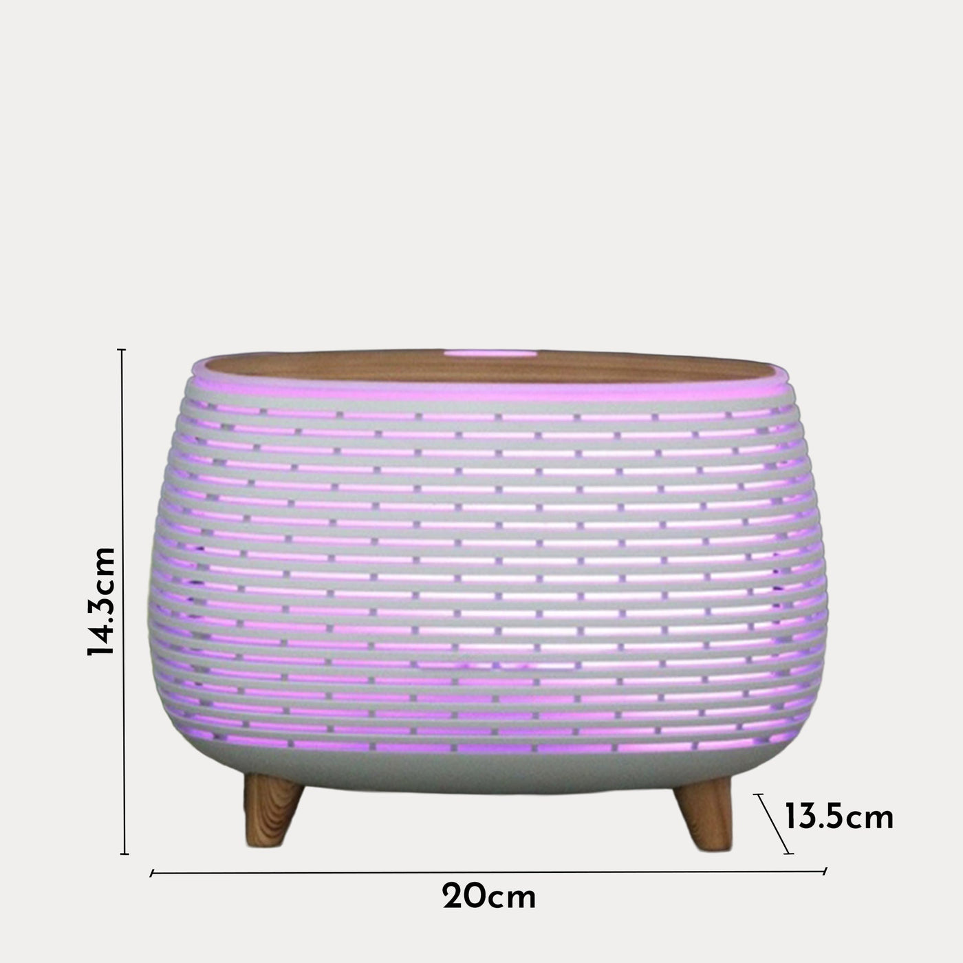KALI Diffuseur d'huiles essentielles à LED blanc - Diffuseurs - Mobilier Deco