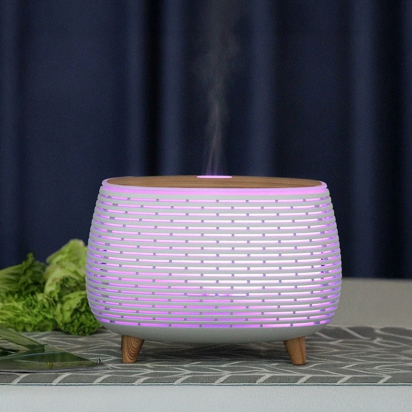 KALI Diffuseur d'huiles essentielles à LED blanc - Diffuseurs - Mobilier Deco