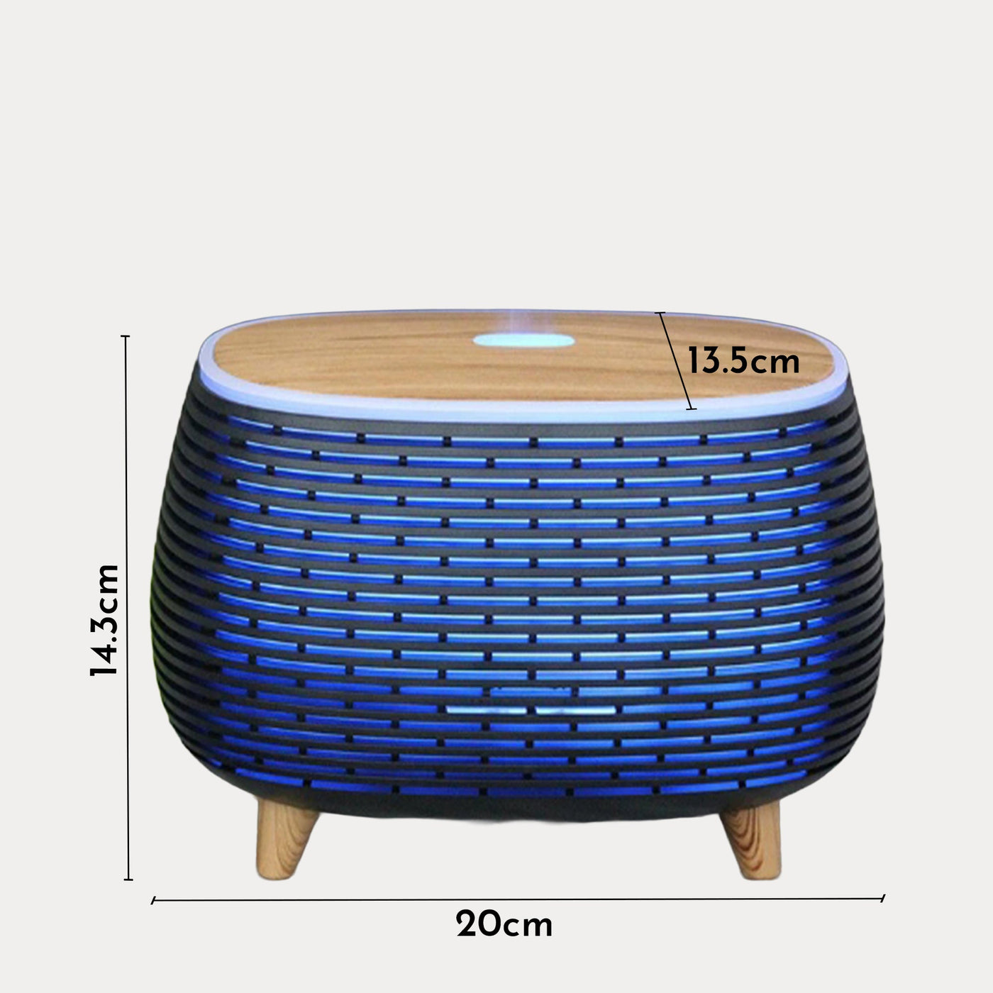 KALI Diffuseur d'huiles essentielles à LED noir - Diffuseurs - Mobilier Deco