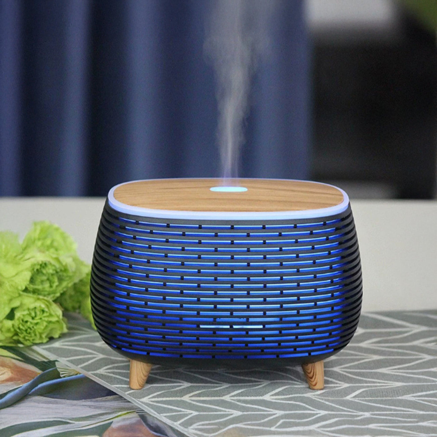 KALI Diffuseur d'huiles essentielles à LED noir - Diffuseurs - Mobilier Deco