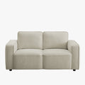 KALYA Canapé 2 places en tissu beige