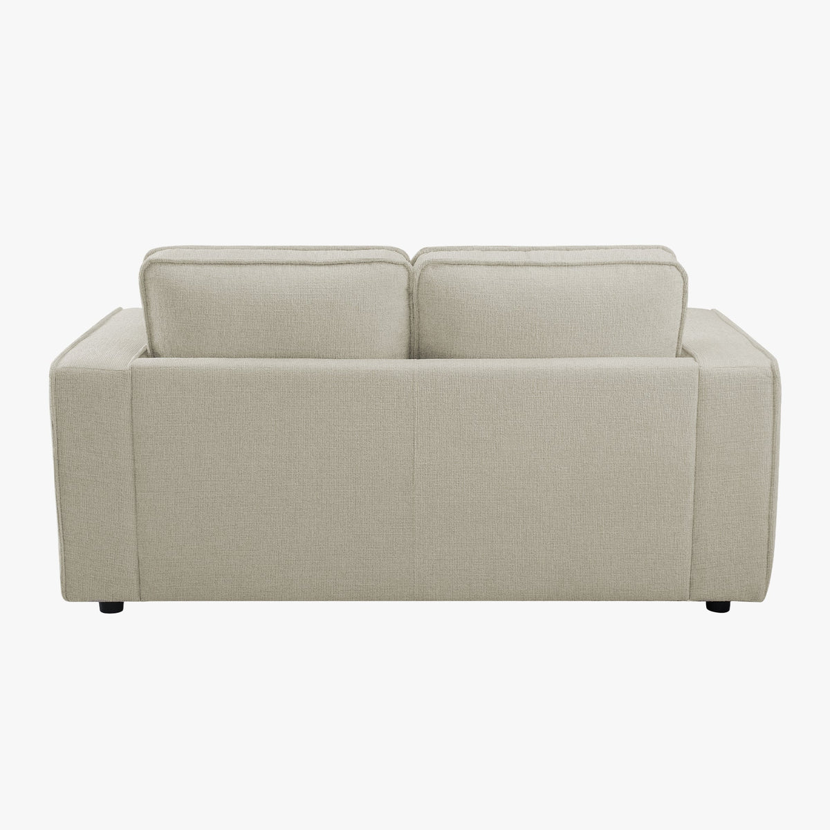 KALYA Canapé 2 places en tissu beige - Canapés fixes - Mobilier Deco