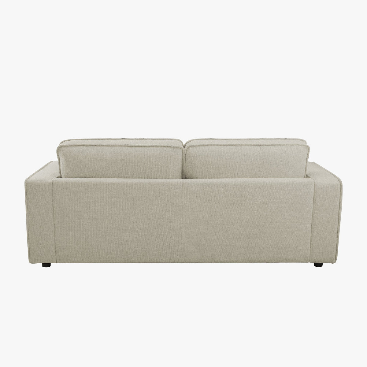 KALYA Canapé 3 places en tissu beige - Canapés fixes - Mobilier Deco