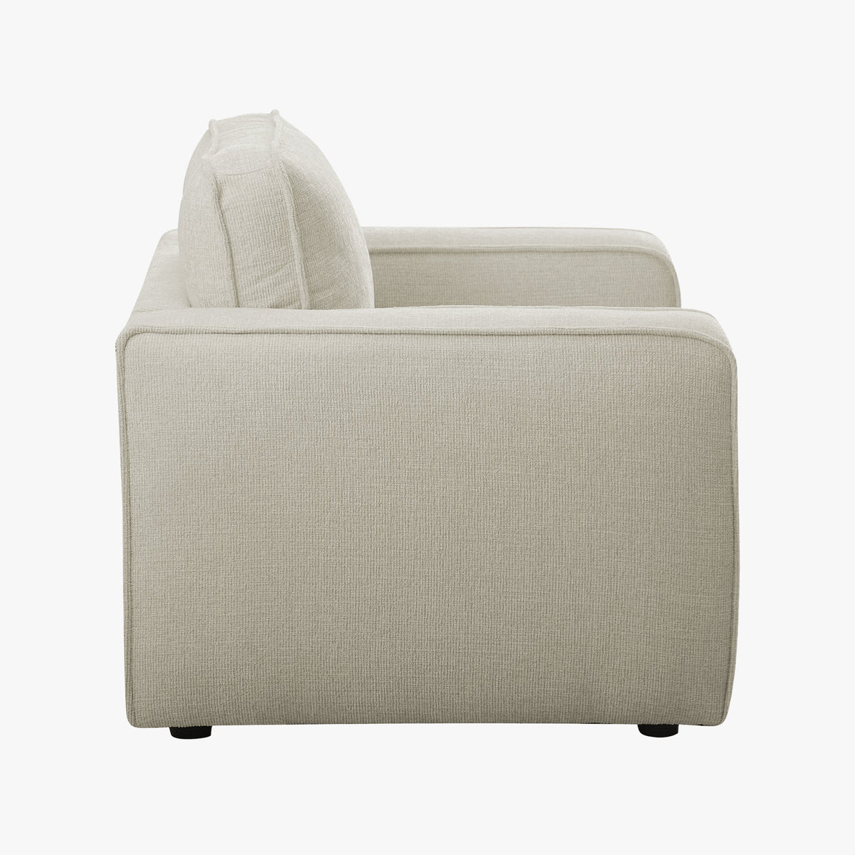KALYA Fauteuil en tissu beige - Fauteuils - Mobilier Deco