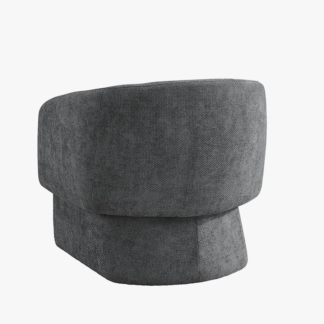 KAYLI Fauteuil cabriolet en tissu gris - Fauteuils - Mobilier Deco