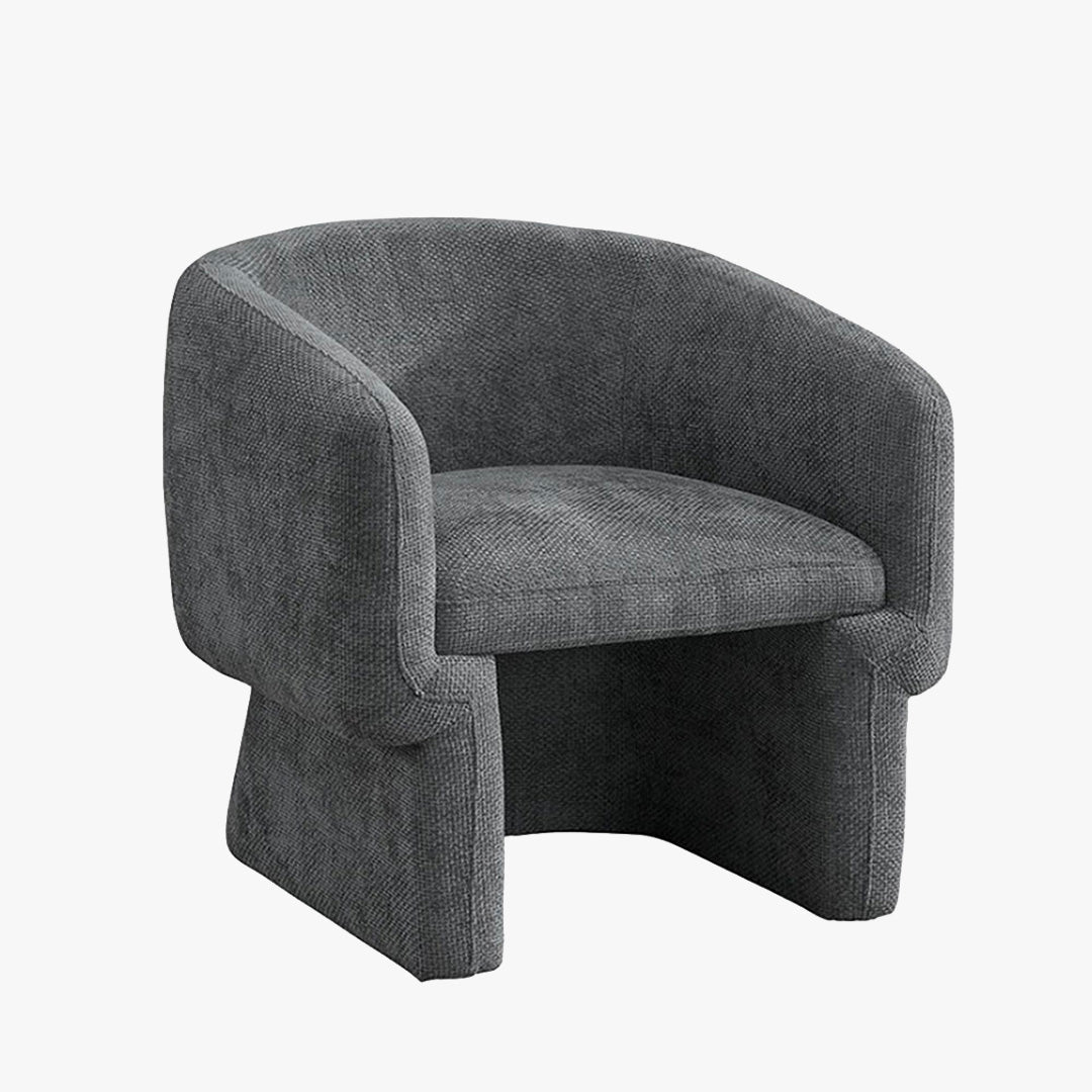 KAYLI Fauteuil cabriolet en tissu gris - Fauteuils - Mobilier Deco