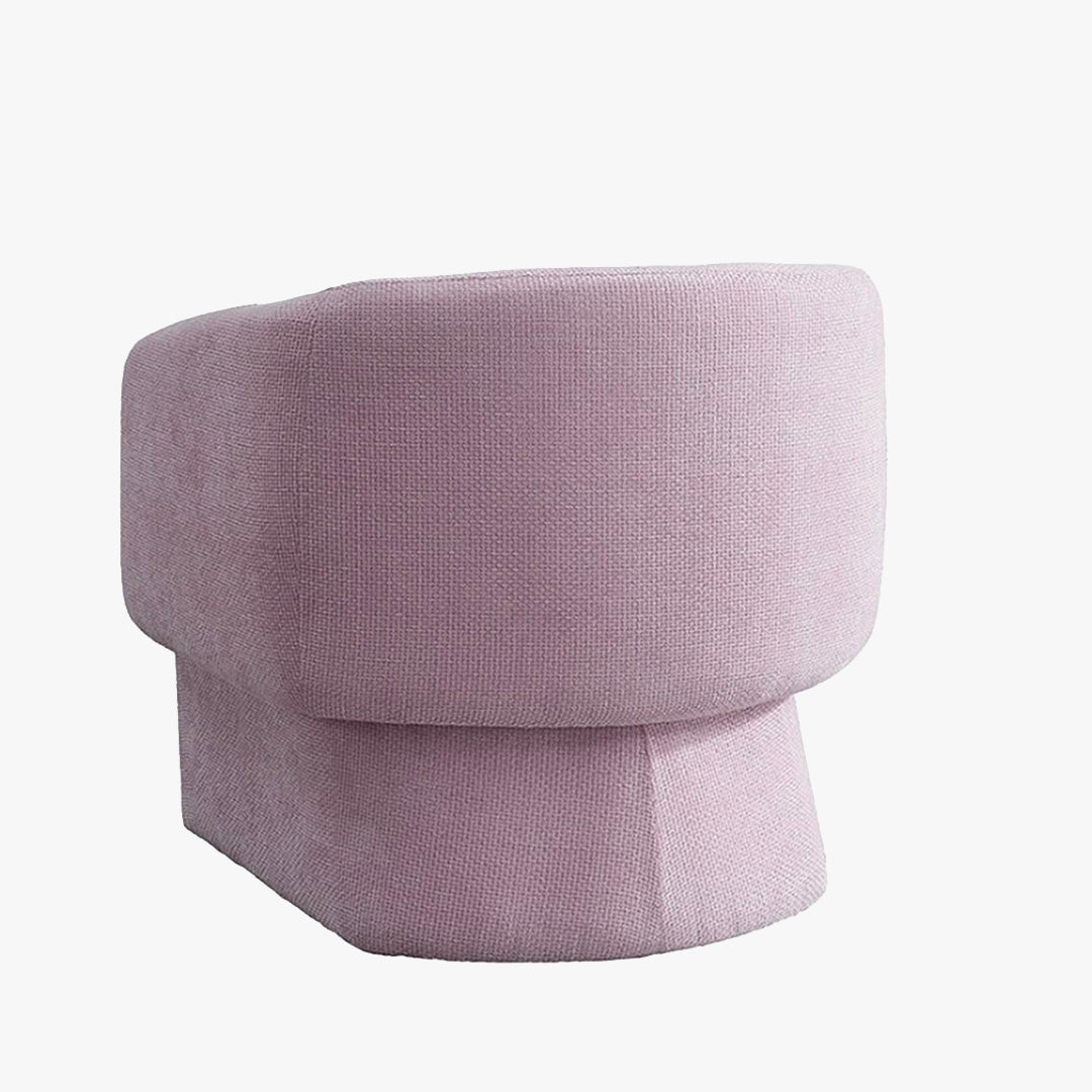 KAYLI Fauteuil cabriolet en tissu rose - Fauteuils - Mobilier Deco