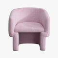 KAYLI Fauteuil cabriolet en tissu rose
