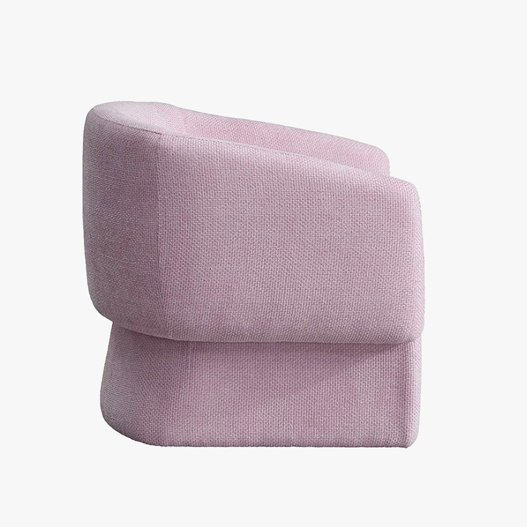 KAYLI Fauteuil cabriolet en tissu rose - Fauteuils - Mobilier Deco
