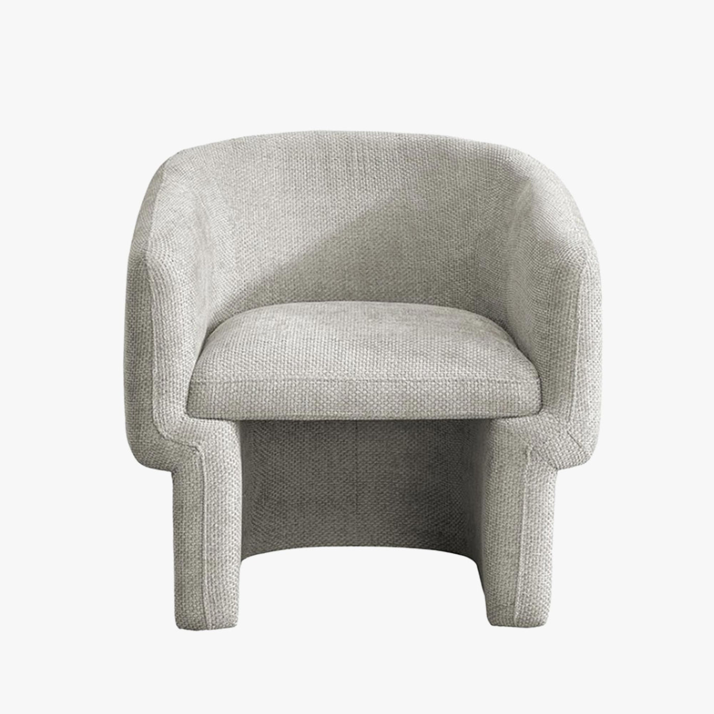 KAYLI Fauteuil cabriolet en tissu taupe - Fauteuils - Mobilier Deco