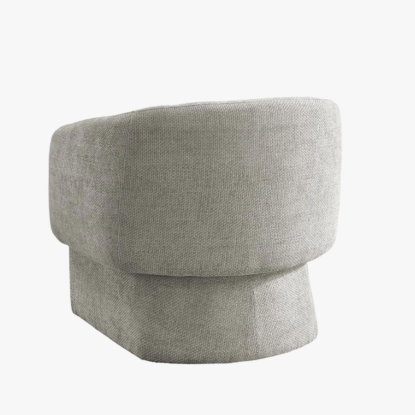 KAYLI Fauteuil cabriolet en tissu taupe - Fauteuils - Mobilier Deco