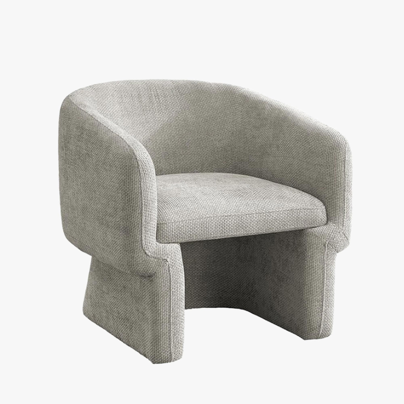 KAYLI Fauteuil cabriolet en tissu taupe - Fauteuils - Mobilier Deco
