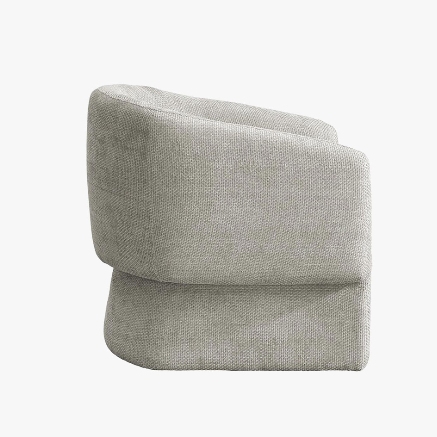 KAYLI Fauteuil cabriolet en tissu taupe - Fauteuils - Mobilier Deco