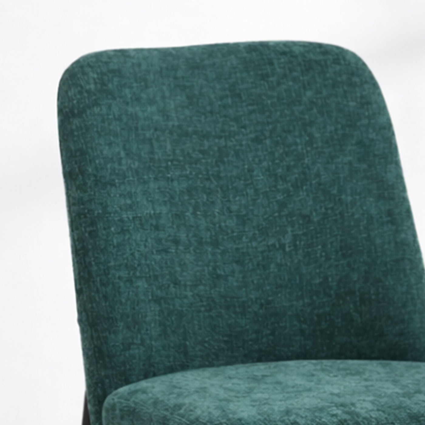 KAYNA Lot de 2 chaises en tissu vert pieds en métal noir - Chaise de repas - Mobilier Deco