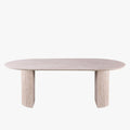 LAGOS - 200 Table à manger ovale couleur travertin 200 cm