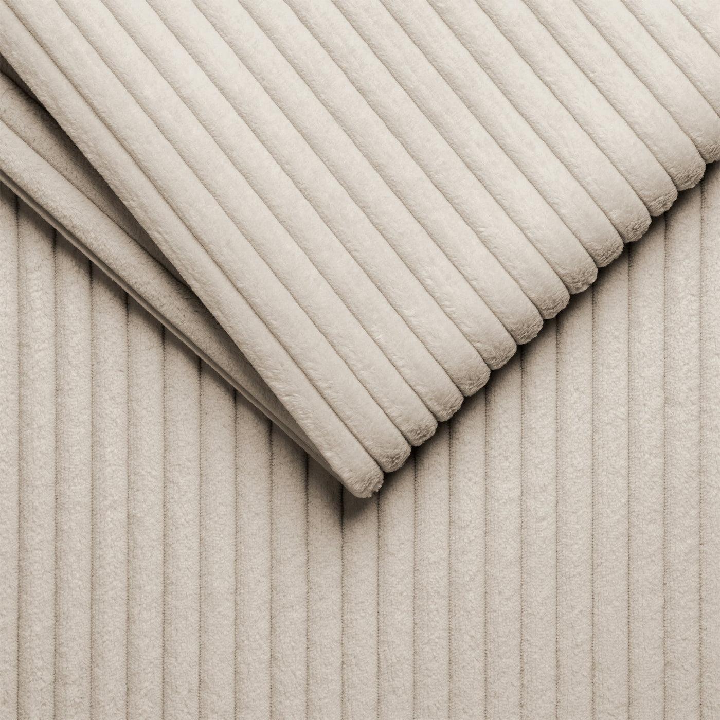 LANA Canapé d'angle convertible et réversible avec coffre en tissu beige - Canapé d'angle convertible - Mobilier Deco