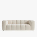 LAYANE Canapé 3 places tissu bouclette beige