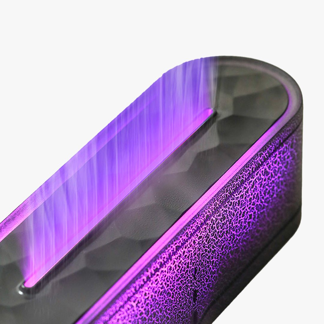 LEYAN Diffuseur d'huiles essentielles avec flammes à LED noir - Diffuseurs - Mobilier Deco