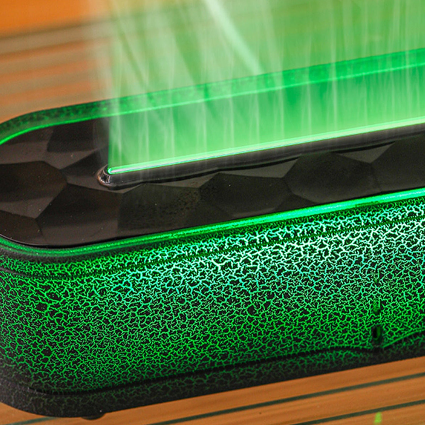 LEYAN Diffuseur d'huiles essentielles avec flammes à LED noir - Diffuseurs - Mobilier Deco