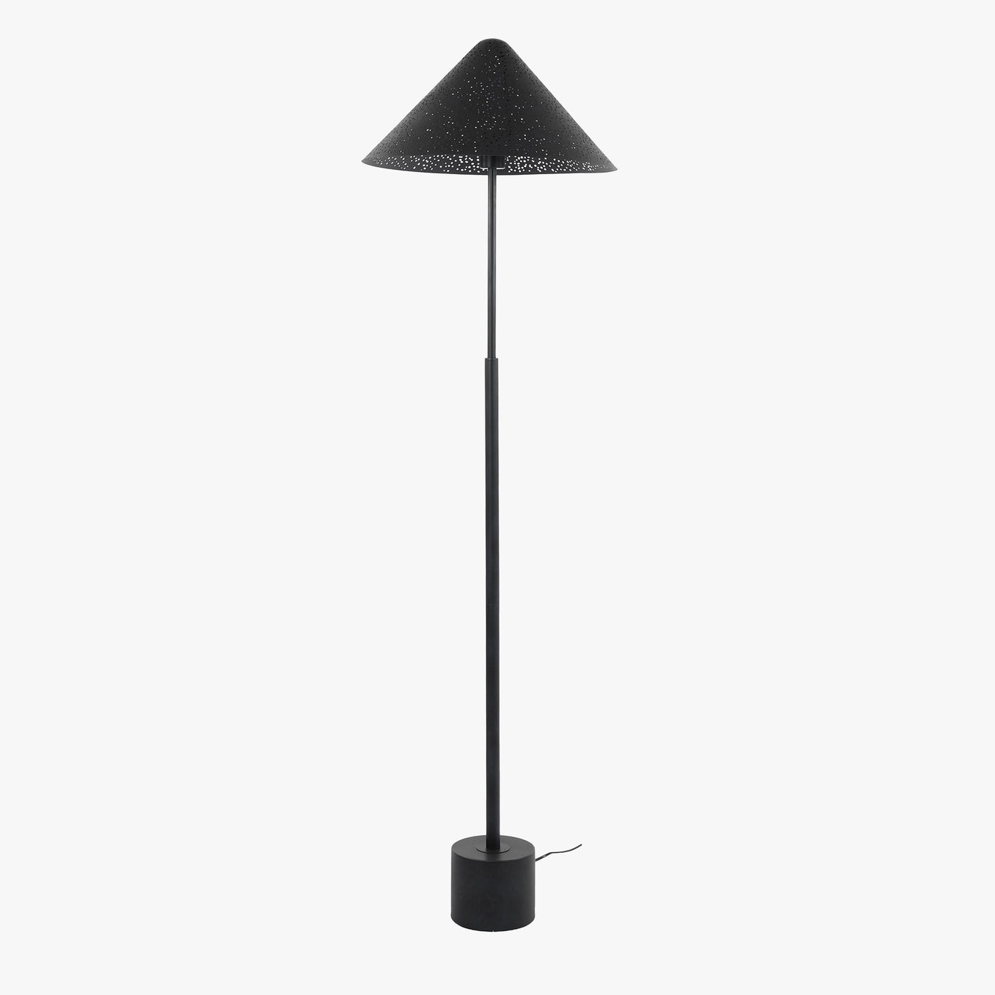 LEYOS Lampadaire avec abat jour en acier gris foncé 45x154 cm - Luminaires - Mobilier Deco