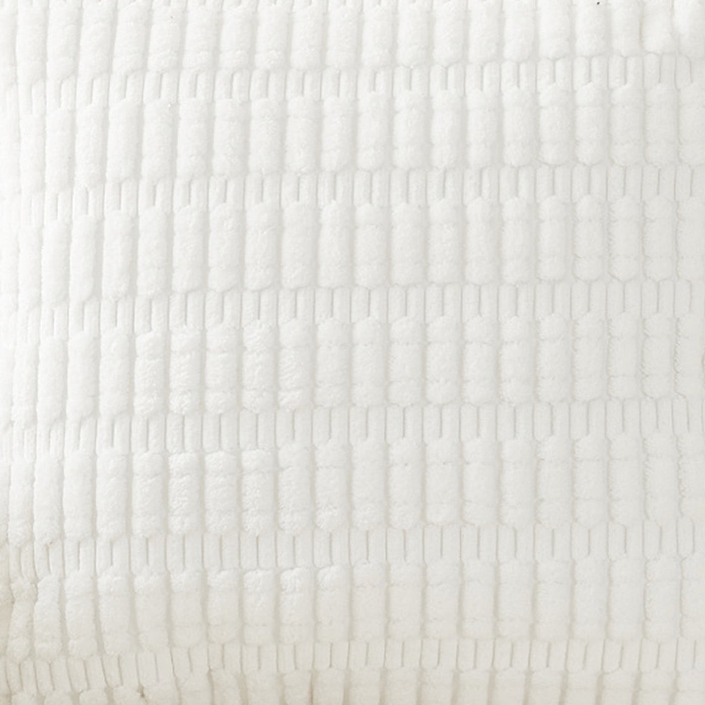 LEYSIA Coussin carré en tissu blanc 43x43 cm - Coussins - Mobilier Deco