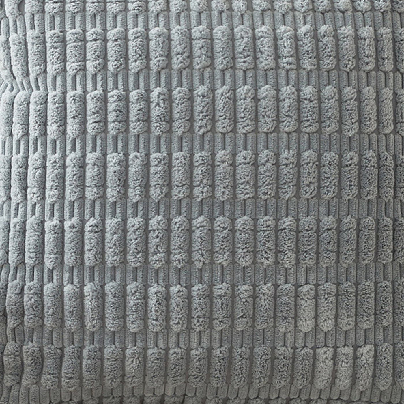 LEYSIA Coussin carré en tissu gris 43x43 cm - Coussins - Mobilier Deco