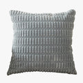 LEYSIA Coussin carré en tissu gris 43x43 cm