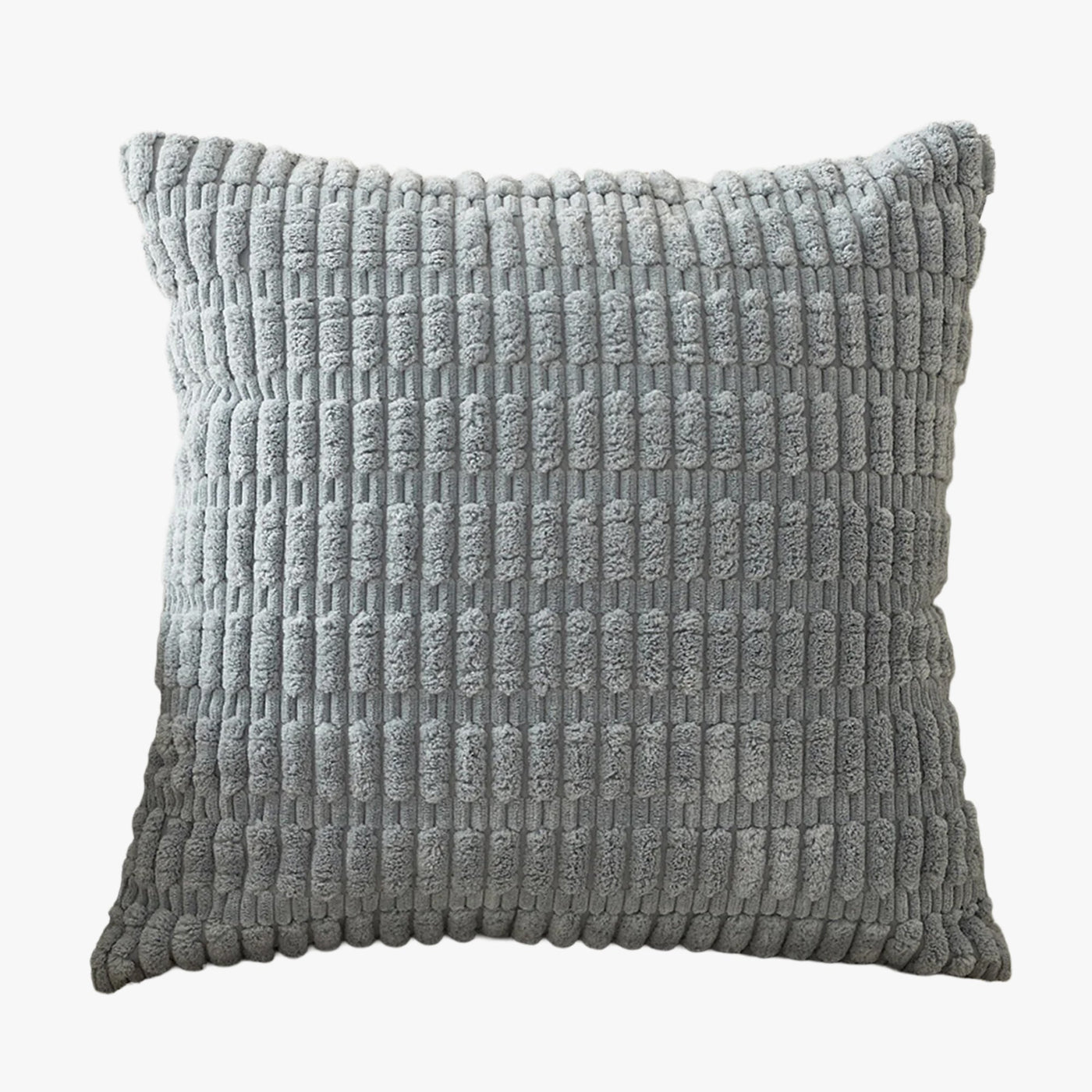 LEYSIA Coussin carré en tissu gris 43x43 cm - Coussins - Mobilier Deco