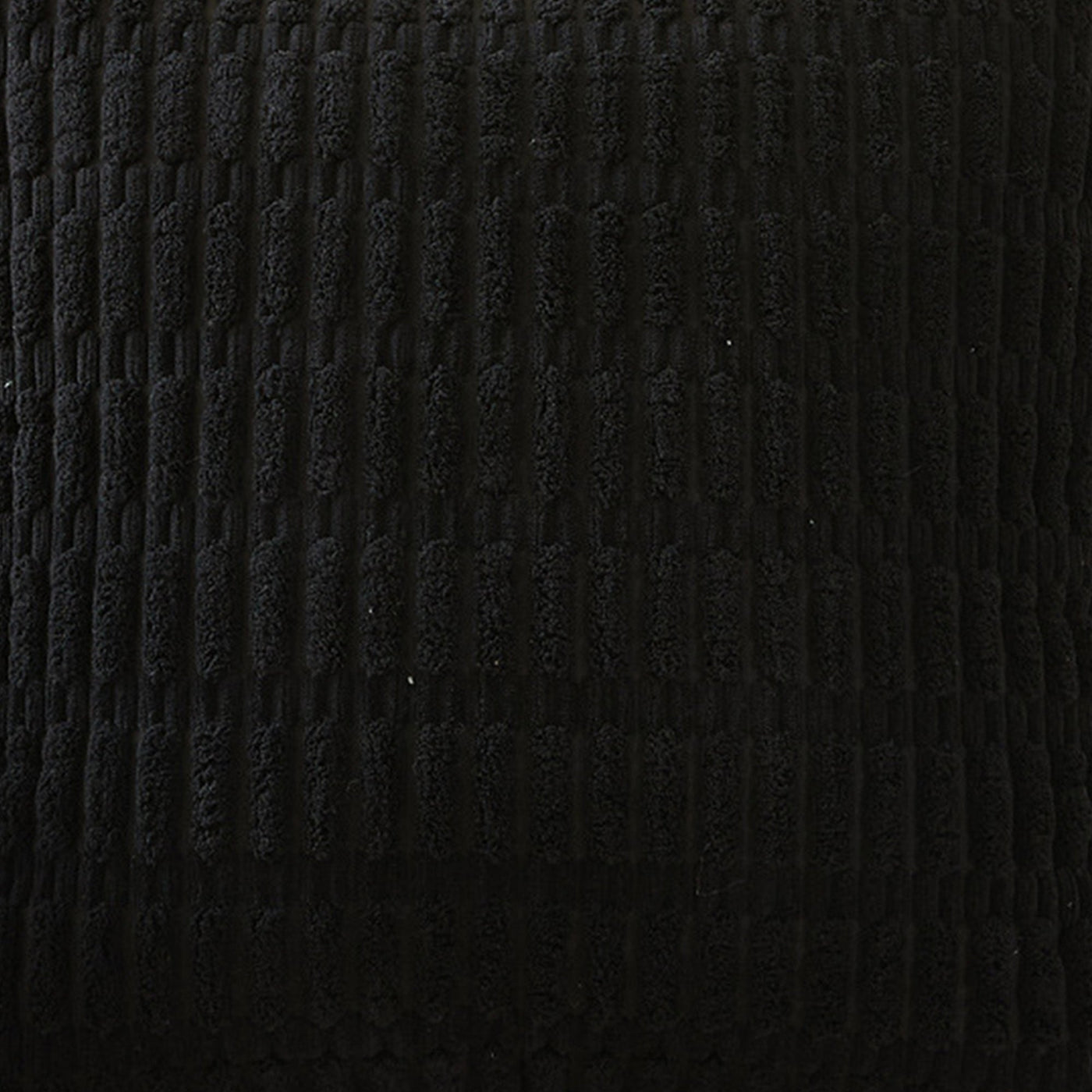 LEYSIA Coussin carré en tissu noir 43x43 cm - Coussins - Mobilier Deco