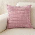 LEYSIA Coussin carré en tissu rose 43x43 cm