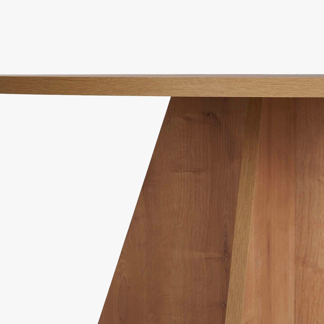 LEYVA Table à manger ronde couleur bois clair D120 cm - Table à manger - Mobilier Deco