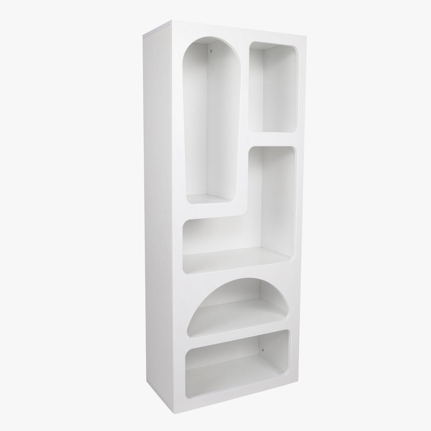 LILA Bibliothèque avec 5 niches blanc - Bibliothèque - Mobilier Deco
