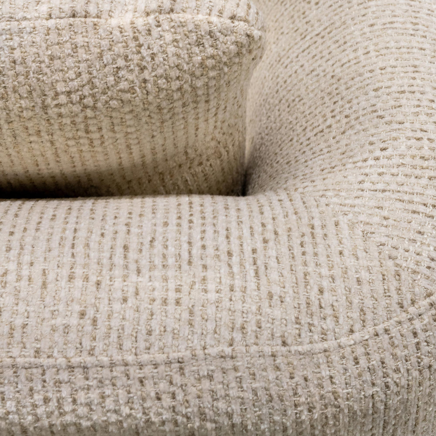 LINDA Canapé d'angle en tissu beige - Angle droit - Canapés d'angle - Mobilier Deco