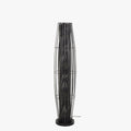 LIORA Lampadaire cylindrique 3 lampes en métal gris foncé 27x120 cm