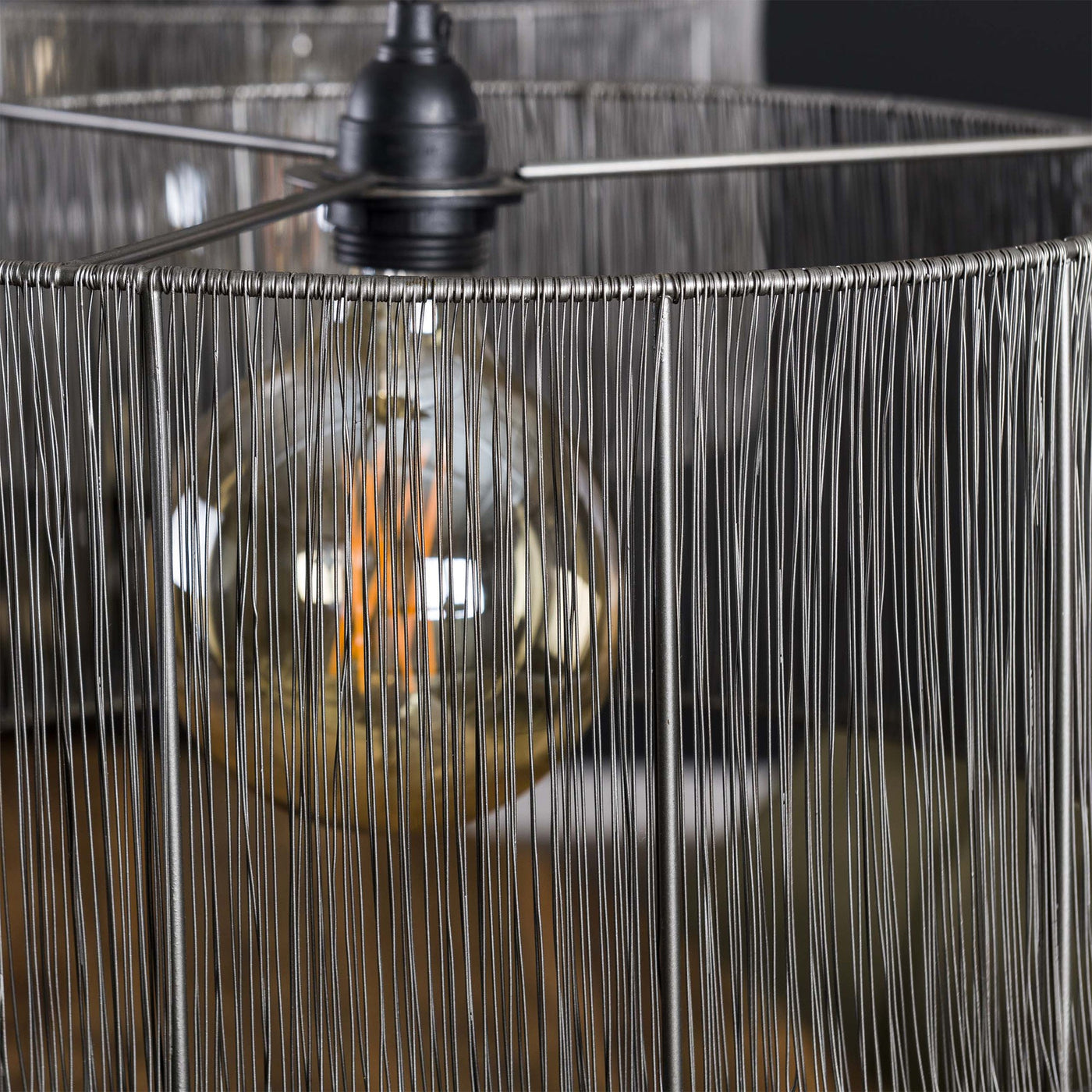 LUMIRA Suspension 2 lampes en métal argenté 120x150 cm - Luminaires - Mobilier Deco