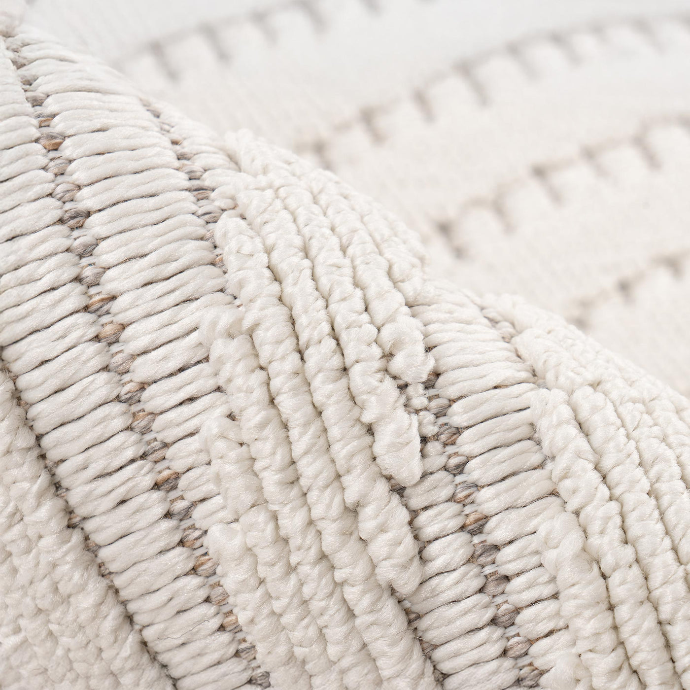 LUXOR 2 Tapis tissé à franges blanc écru - 160x230 cm - Tapis - Mobilier Deco