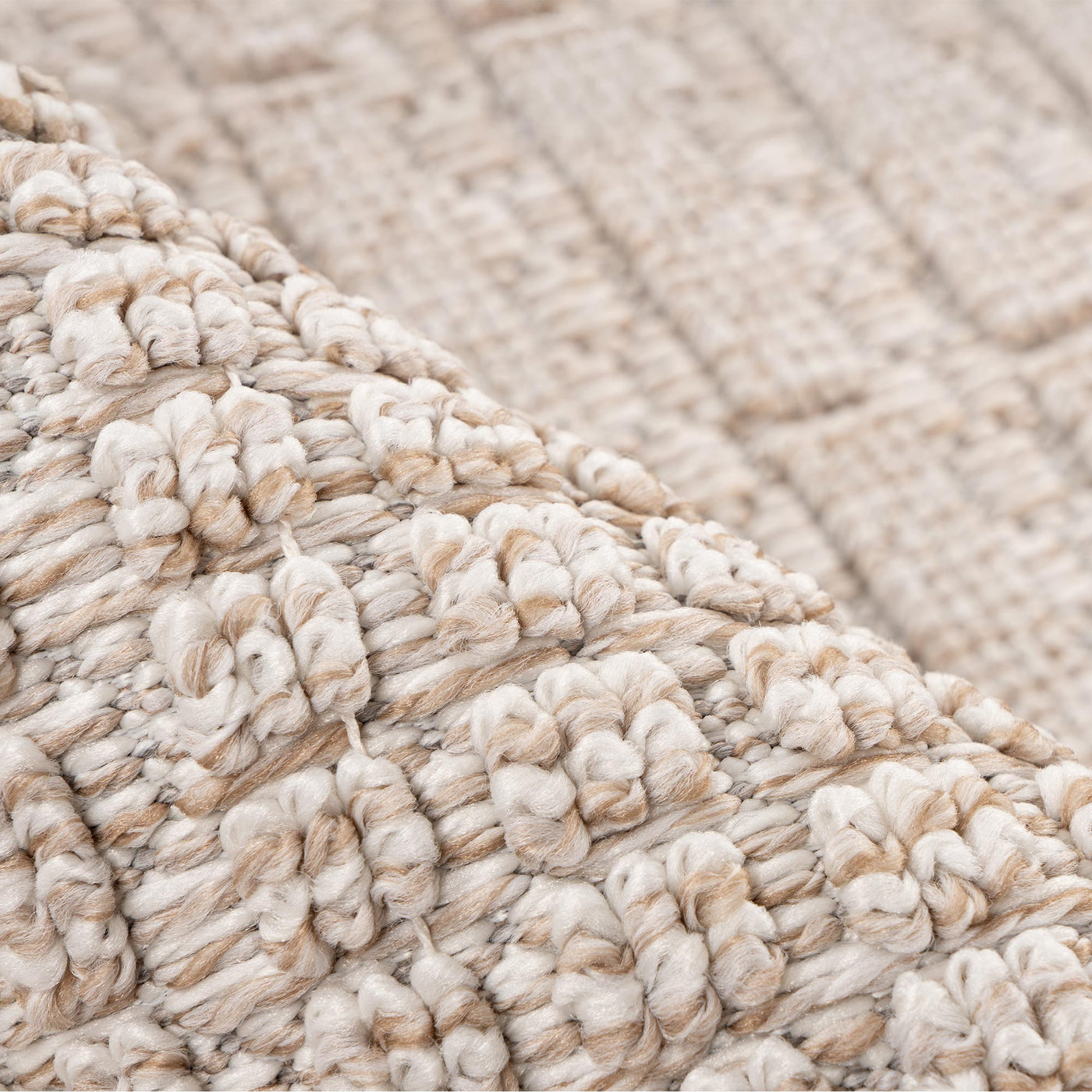LUXOR Tapis tissé à franges beige - 160x230 cm - Tapis - Mobilier Deco