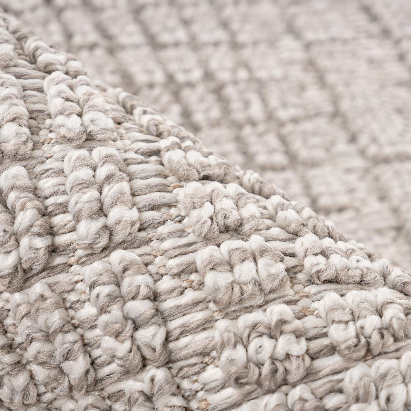 LUXOR Tapis tissé à franges taupe - 160x230 cm - Tapis - Mobilier Deco