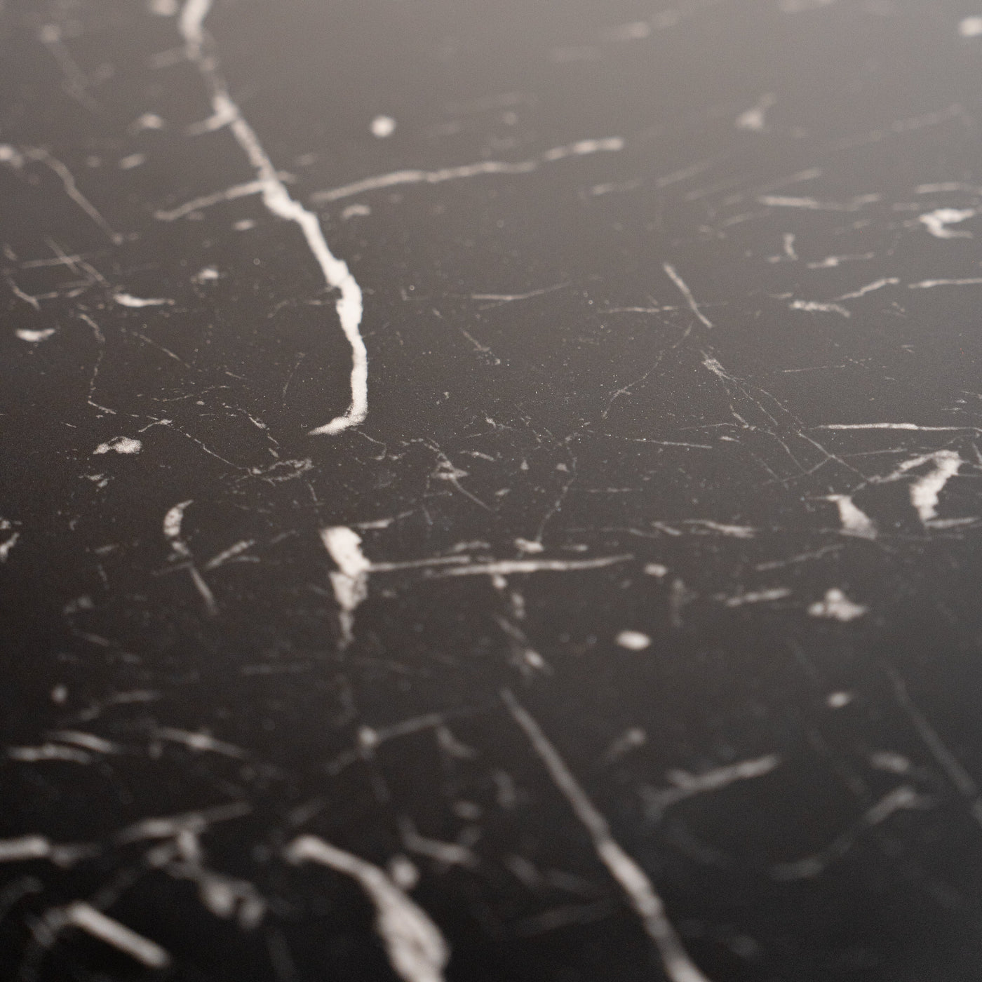 MALYA Table à manger marbre d'ingénierie noir - Table à manger - Mobilier Deco