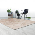 MARMARIS Tapis en tissu à veinure marbré beige -160x230 cm