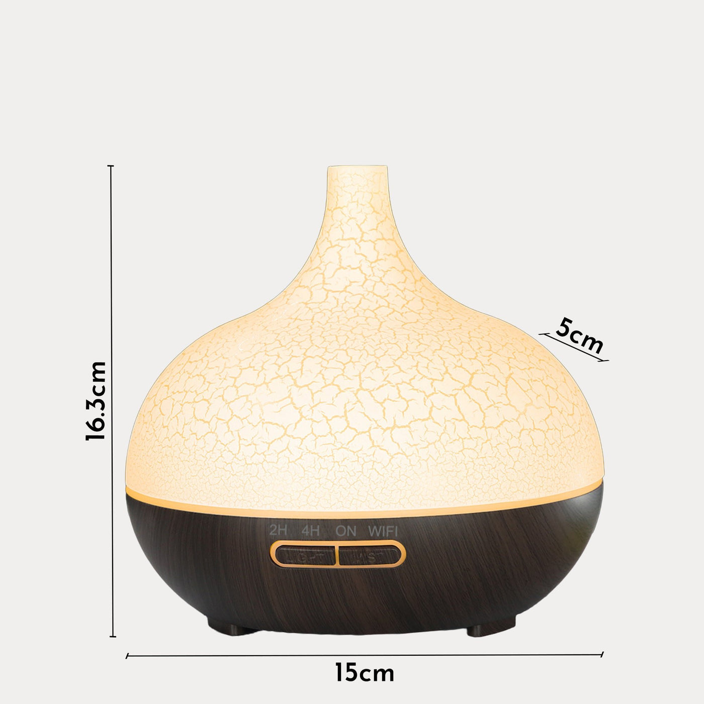 MAROS Diffuseur d'huiles essentielles à LED noir et blanc - Diffuseurs - Mobilier Deco