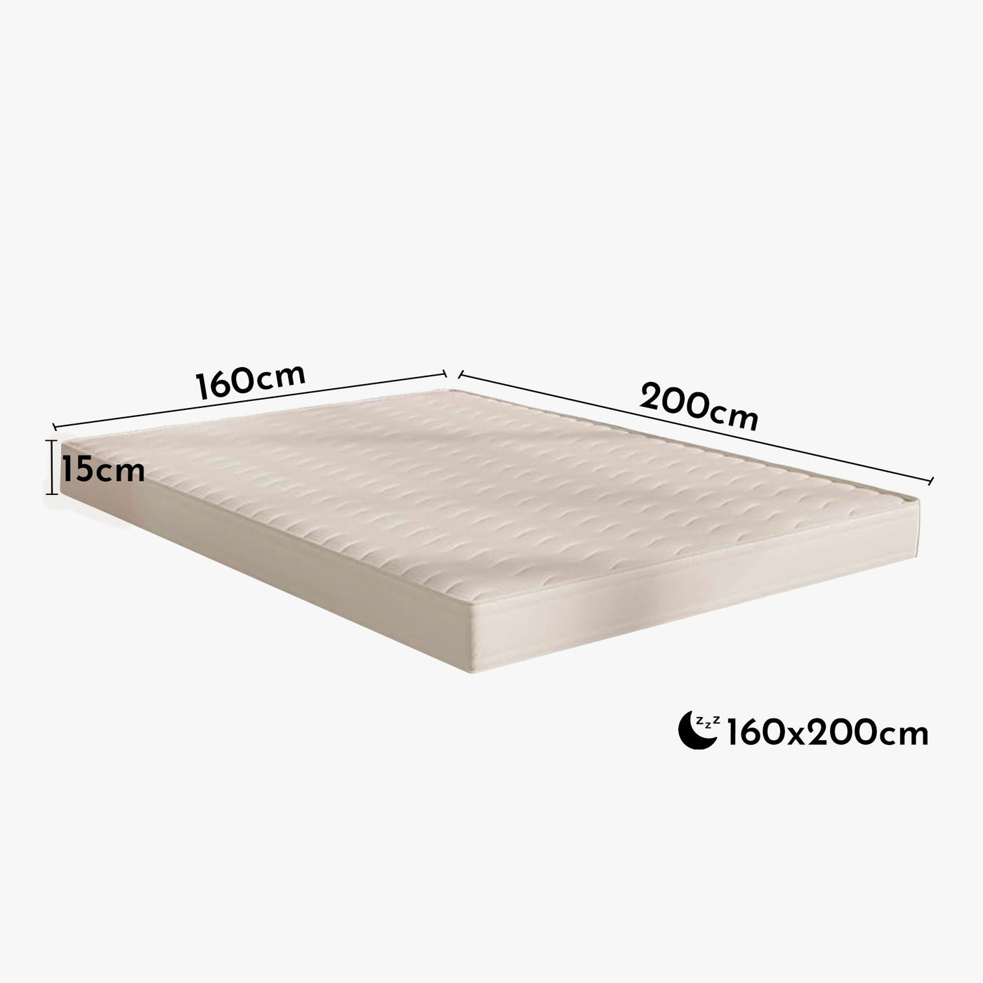MATELAS Matelas Eco 160x200 15 cm - Matelas - Mobilier Deco
