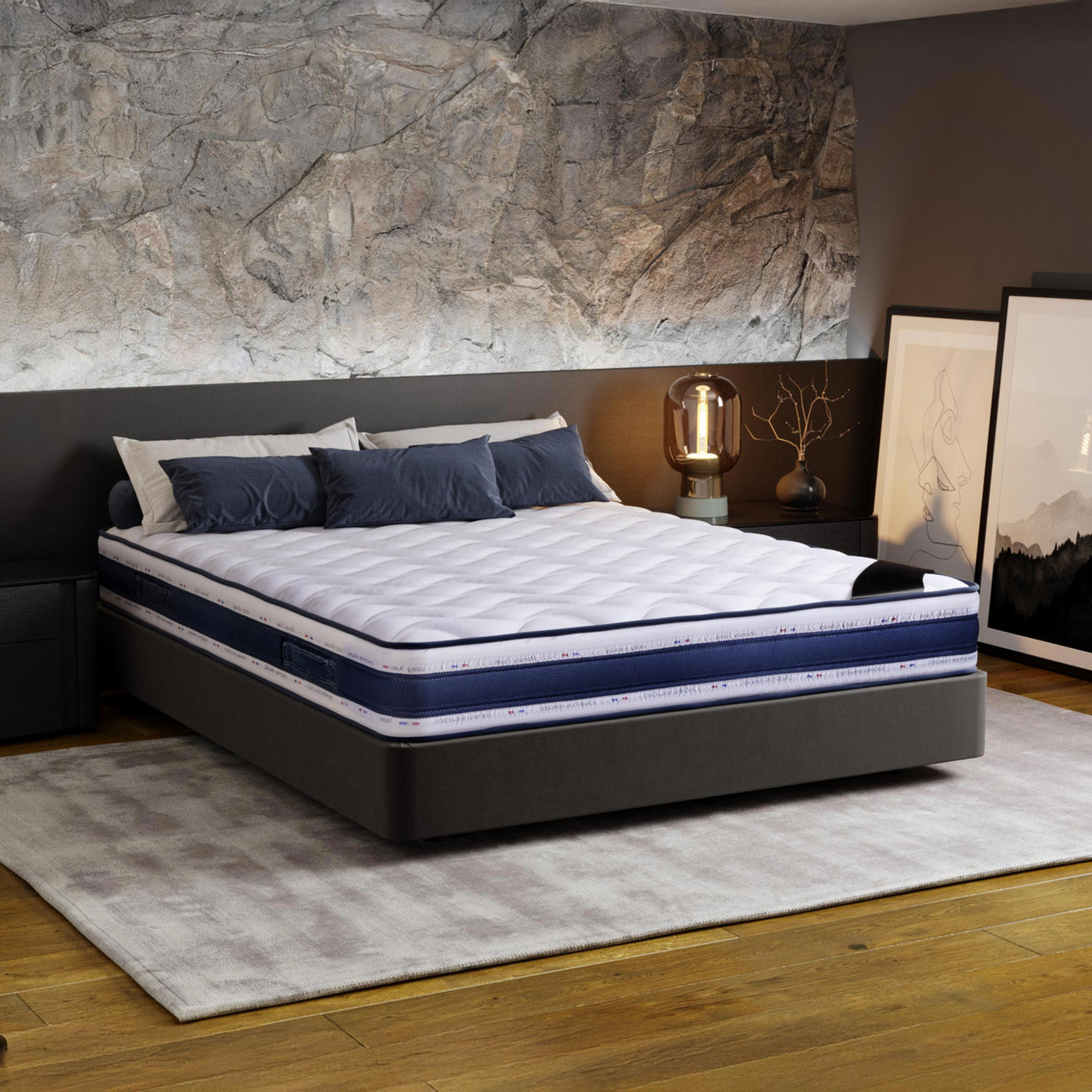 MATIAS Matelas mémoire de forme 160x200 cm épaisseur 22 cm - Matelas - Mobilier Deco
