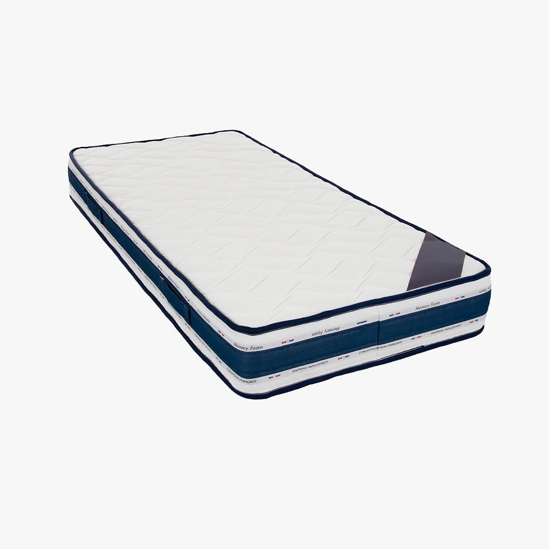 MATIAS Matelas mémoire de forme épaisseur 22 cm - 90x190 cm - Matelas - Mobilier Deco