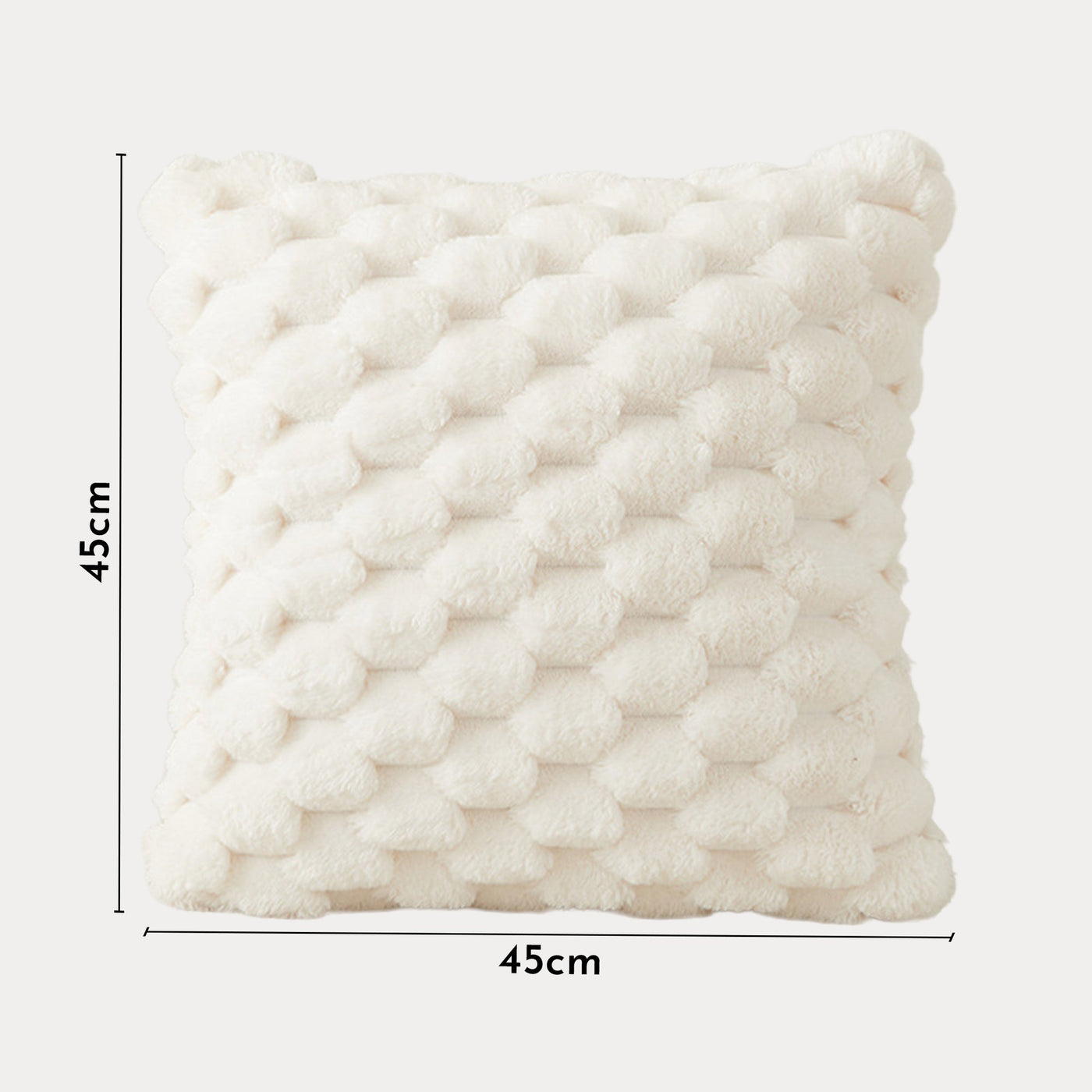 MEYS Coussin carré en tissu blanc 45x45 cm - Coussins - Mobilier Deco