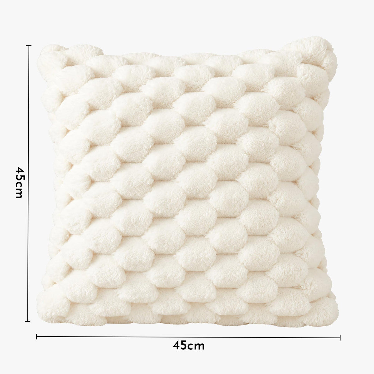 MEYS Coussin carré en tissu blanc 45x45 cm - Coussins - Mobilier Deco
