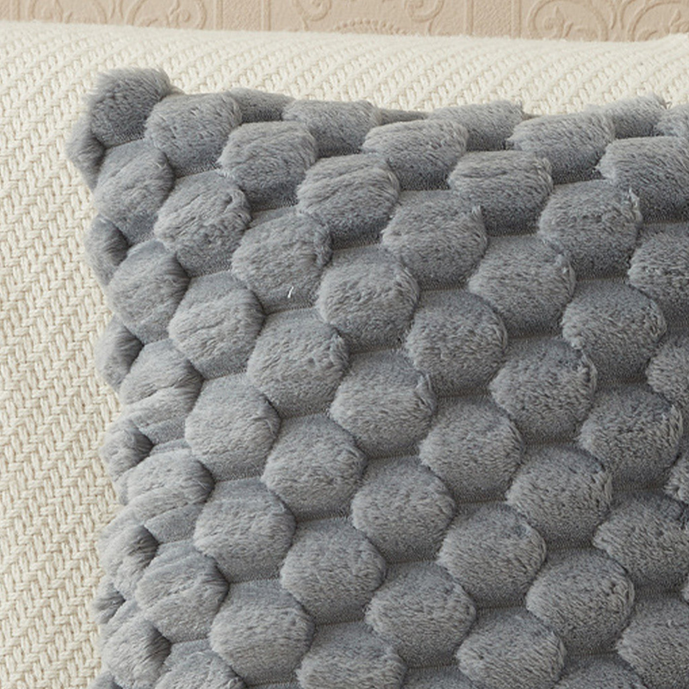 MEYS Coussin carré en tissu gris 45x45 cm - Coussins - Mobilier Deco